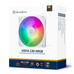   SilverStone Vista VS120W-ARGB, 120, 2000rpm, 4pin PWM, 3 pin +5V ARGB, 30.6dBa,  SST-VS120W-ARGB -  13