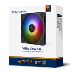   SilverStone Vista VS140B ARGB, 140mm, 1600rpm, 4pin PWM, 4-1 pin ARGB (5V LED), 30.8dBa SST-VS140B-ARGB -  15