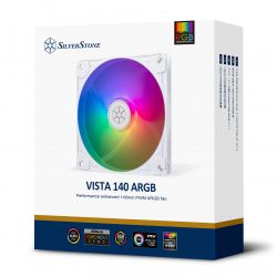 SilverStone   Vista VS140W ARGB, 140mm, 1600rpm, 4pin PWM, 4-1 pin ARGB (5V LED), 30.8dBa SST-VS140W-ARGB -  13