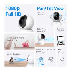IP-Камера TP-LINK Tapo C200C FHD N300 microSD motion detection, 9x zoom TAPO-C200C - Картинка 6