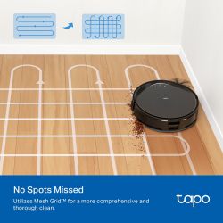 Робот-пилосмок TP-LINK TAPO RV 20 MAX LIDAR з підтримкою вологого прибирання + док-станція TAPO-RV20-MAX-PLUS - Картинка 8