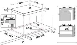 Газовая варочная поверхность Whirlpool TKRL661NB черный - Картинка 6