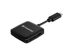   Transcend USB 3.2 Gen 1 Type-C SD/microSD Black TS-RDC3 -  3