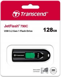 ���������� Transcend 128GB USB 3.2 Type-C JetFlash 790C ׸���� TS128GJF790C - �������� 6