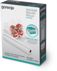 Пакети для вакуумування Gorenje VB22/300 (569087), для Gorenje HVS16WS та VS120E, розмір 22х30 см, 3 рулони - Картинка 2