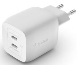   Belkin Home Charger 45W GAN PD PPS Dual USB- WCH011VFWH