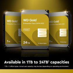 Жесткий диск WD 20TB 3.5" 7200 512MB SATA Gold WD203KRYZ - Картинка 3