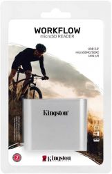   Kingston Workflow Dual-Slot microSDHC/XC UHS-II Card Reader WFS-SDC -  2