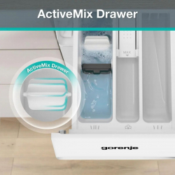 Пральна машина Gorenje фронтальна, 8кг, 1400, A+++, 51см, дисплей, пара, білий WG2P84A32 - Картинка 7
