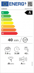 Пральна машина Gorenje фронтальна, 7кг, 1200, A+, 43.5см, дисплей, пар, інвертор, білий WG2PS72A12 - Картинка 13