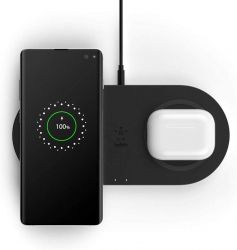 Belkin Dual Pad Wireless Charging Qi, 2x 10W[Black] WIZ002VFBK -  2
