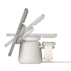 Беспроводное зарядное устройство Belkin 2in1 MagSafe iPhone/Watch/AirPods, Sand Mass WIZ020VFH37 - Картинка 9