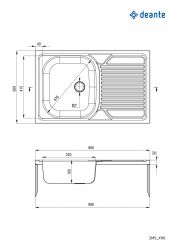 ����� �������� Deante Tango, ����.�����, �������., � ������, 800�500�160��, ���� - 1, ���������, ���� ZM5_0110 - �������� 2