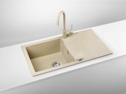 Мойка кухонная Deante Evora, гранит, прямоуг., с крылом, 780х440х193мм, чаша - 1, накладная, песок ZQJ_7113 - Картинка 4
