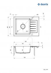 ����� �������� Deante Zorba, ������, �������., � ������, 580�440�164��, ���� - 1, ���������, ������ ZQZ_211A - �������� 2