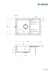 ����� �������� Deante Corio, ������, �������., � ������, 670�440�175��, ���� - 1, ���������, ������ ZRC_2113 - �������� 2