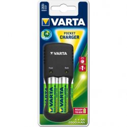   VARTA Pocket Charger + 4AA 2600 mAh NI-MH