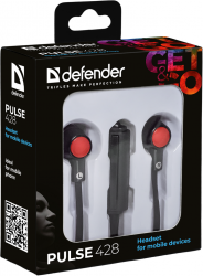 Audio/h DEFENDER (63428)Pulse 428 Black/Red -  2