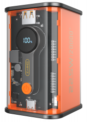   (Power Bank) BYZ W90 20000mAh Type C PD Orange (BYZ-W90-O) -  5