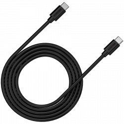  USB Type-C Canyon C-12 USB-C to USB-C Fast Charging & AV Data Transfer 100W 2m Black (CNS-USB