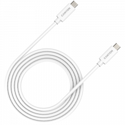  USB Type-C Canyon Type-C to Type-C 2m White (CNS-USBC42W) -  1