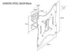    X-Digital STEEL SA220 Black -  3