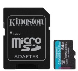  ' Kingston microSD   64GB C10 UHS-I U3 A2 R170/W70MB/s + SD
