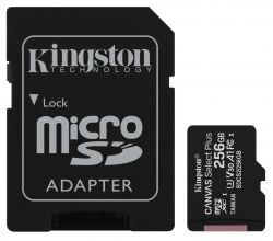  '  ' Kingston microSD  256GB C10 UHS-I R100/W85MB/s + SD -  1