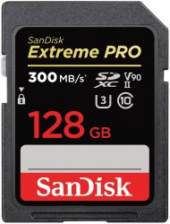    ' SanDisk SD  128GB C10 UHS-II U3 V90 R300/W260MB/s Extreme Pro -  1