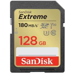  '  ' SanDisk SD  128GB C10 UHS-I U3 R180/W90MB/s Extreme V30 -  1
