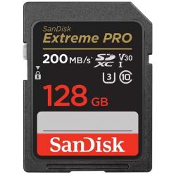    ' SanDisk SD  128GB C10 UHS-I U3 R200/W140MB/s Extreme Pro V30 -  1