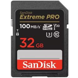    ' SanDisk SD   32GB C10 UHS-I U3 R100/W90MB/s Extreme Pro V30 -  1