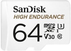    ' SanDisk microSD   64GB C10 UHS-I U3 V30 R100/W40MB/s High Endurance -  1
