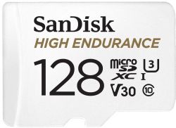    ' SanDisk microSD  128GB C10 UHS-I U3 V30 R100/W40MB/s High Endurance -  1