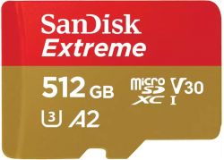    ' SanDisk microSD  512GB C10 UHS-I U3 R190/W130MB/s Extreme V30 -  1