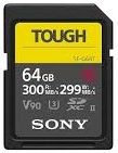  '  ' Sony 64GB SDXC C10 UHS-II U3 V90 R300/W299MB/s Tough -  1