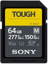  ' Sony 64GB SDXC C10 UHS-II U3 V60 R277/W150MB/s Tough