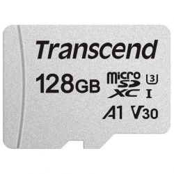  '  ' Transcend microSD 128GB C10 UHS-I R95/W45MB/s + SD -  1