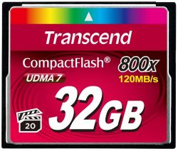  '  ' Transcend CompactFlash  32GB 800X -  1