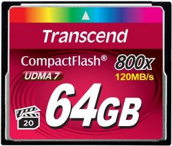  '  ' Transcend CompactFlash  64GB 800X -  1