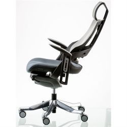 Кресло офисное Special4You WAU SLATEGREY FABRIC, SNOWY NETWORK - Картинка 2