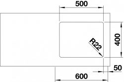 Кухонна мийка Blanco - 522967 ANDANO 500-U - Картинка 3