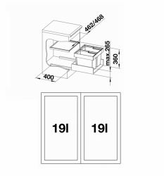Система сортування відходів Blanco - 521469 SELECT FLEXON II 50 - 2 - Картинка 2