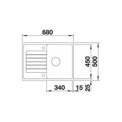 Кухонна мийка Blanco - 524725 ZIA 45 S COMPACT - Картинка 2