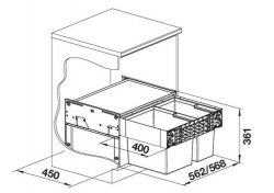 Система сортування відходів Blanco - SELECT II 60 - 2 (526203) - Картинка 2