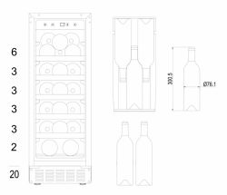 Винна шафа Hansa - FWC30201B - Картинка 6