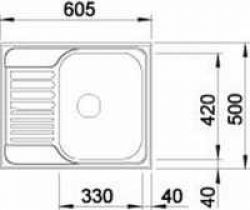 Кухонна мийка Blanco - TIPO 45 S MINI (516524) - Картинка 2