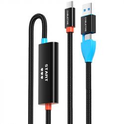 ����� ����������� CableTime USB A+C - USB-C 1080p (CC19L) (CA916535)
