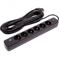 ��������� ������ PowerPlant 10�, 3x0.75��2, 6 �������, 1xUSB, 2xType-C, ����, 100% ���(YS-N6086/10c (EX610693)