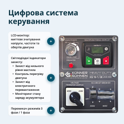 Дизельний генератор Konner&Sohnen 16-1/3E - Картинка 3